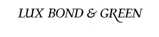 LUX BOND & GREEN logo