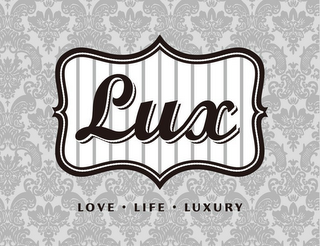 LUX LOVE · LIFE · LUXURY logo