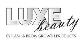 LUXE BEAUTY EYELASH & BROW GROWTH PRODUCTS logo