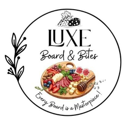 LUXE BOARD & BITES EVERY BOARD IS A MASTERPIECE! logo