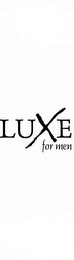 LUXE FOR MEN logo