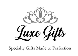 LUXE GIFTS SPECIALTY GIFTS MADE TO PERFECTION logo