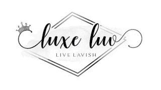 LUXE LUV LIVE LAVISH logo