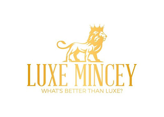 LUXE MINCEY WHAT'S BETTER THAN LUXE? logo