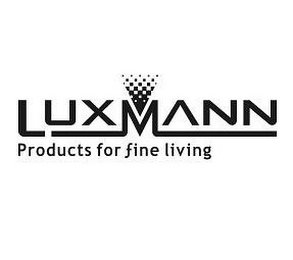 LUXMANN PRODUCTS FOR FINE LIVING logo
