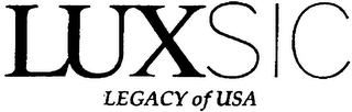 LUXSIC LEGACY OF USA logo
