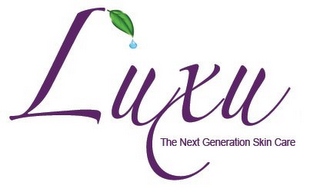 LUXU THE NEXT GENERATION SKIN CARE logo