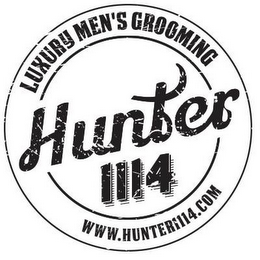 LUXURY MEN'S GROOMING HUNTER 1114 WWW.HUNTER1114.COM logo