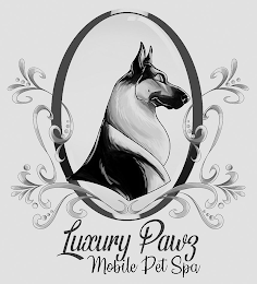 LUXURY PAWZ MOBILE PET SPA logo