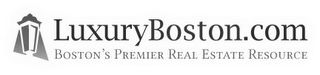 LUXURYBOSTON.COM BOSTON'S PREMIER REAL ESTATE RESOURCE logo