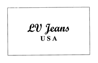 LV JEANS U S A logo