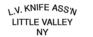 L.V. KNIFE ASS'N LITTLE VALLEY NY logo
