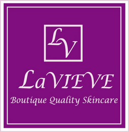 LV LAVIEVE BOUTIQUE QUALITY SKINCARE logo