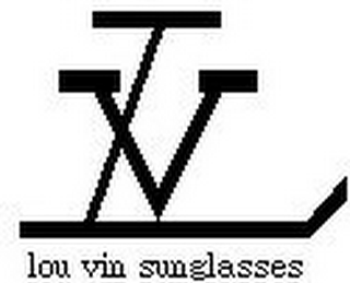LV LOU VIN SUNGLASSES logo