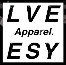 LVE ESY APPAREL. logo