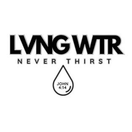 LVNG WTR NEVER THIRST JOHN 4:14 logo