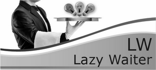 LW LAZY WAITER logo