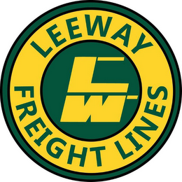 LW LEEWAY FREIGHT LINES logo