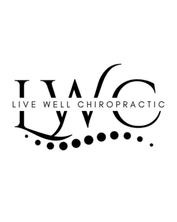 LWC LIVE WELL CHIROPRACTIC logo