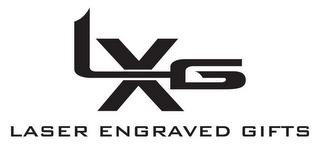 LXG LASER ENGRAVED GIFTS logo