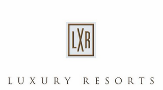 LXR LUXURY RESORTS logo