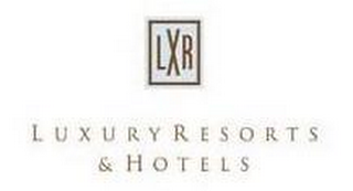 LXR LUXURY RESORTS & HOTELS logo