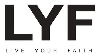 LYF LIVE YOUR FAITH logo