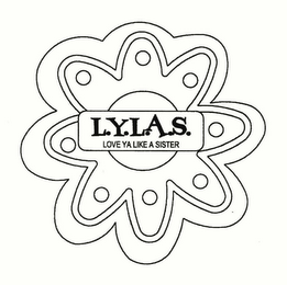 L.Y.L.A.S. LOVE YA LIKE A SISTER logo