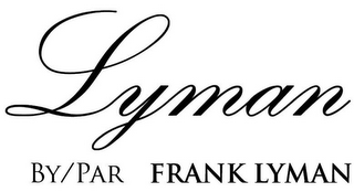 LYMAN BY/PAR FRANK LYMAN logo