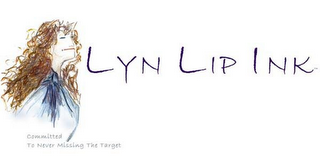 LYN LIP INK COMMITTED TO NEVER MISSING THE TARGET logo