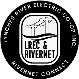 LYNCHES RIVER ELECTRIC CO-OP INC. RIVERNET CONNECT LREC & RIVERNET logo