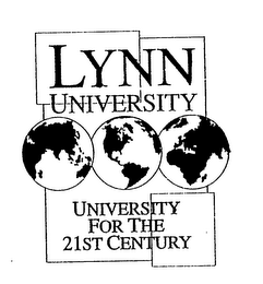 LYNN UNIVERSITY UNIVERSITY FOR THE 21STCENTURY logo