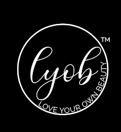 LYOB LOVE YOUR OWN BEAUTY logo