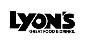LYON'S GREAT FOOD & DRINKS logo