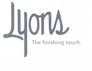 LYONS THE FINISHING TOUCH & DESIGN logo