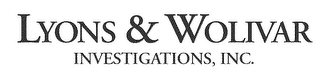 LYONS & WOLIVAR INVESTIGATIONS, INC. logo