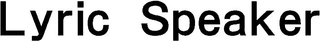LYRIC SPEAKER logo