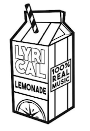 LYRICAL LEMONADE 100% REAL MUSIC logo