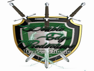 LYRICS MUSIC DOUBLE EDGE PRODUCTIONS logo