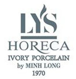 LYS HORECA IVORY PORCELAIN BY MINH LONG 1970 logo