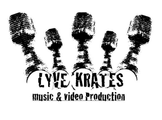 LYVE KRATES MUSIC & VIDEO PRODUCTION logo