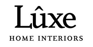 LÛXE HOME INTERIORS logo