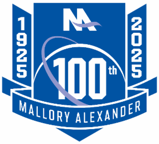 M 100TH MALLORY ALEXANDER 1925 2025 logo