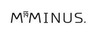 M 19 MINUS logo