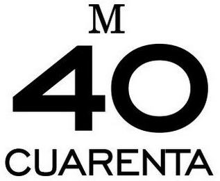M 40 CUARENTA logo