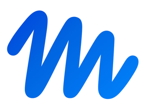 M logo