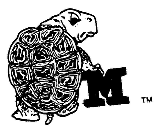 M logo