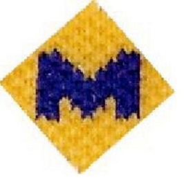 M logo