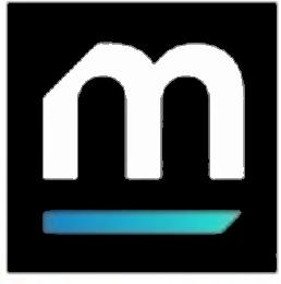 M logo