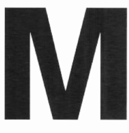 M logo